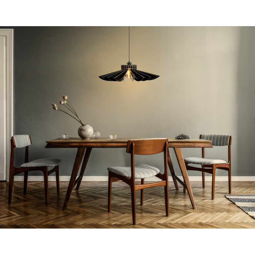 Pendel 1xE27/60W/230V diam. 52 cm sort