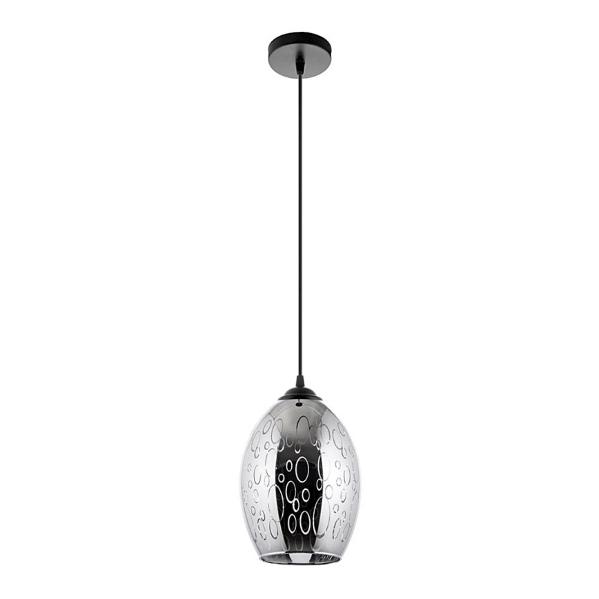 Pendel 1xE27/60W/230V diameter 16 cm sort