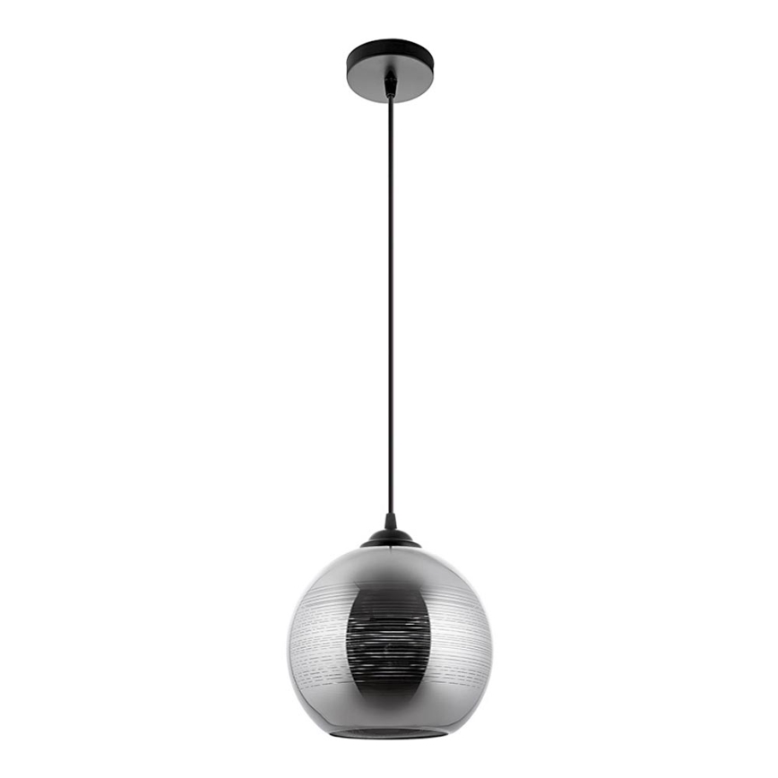 Pendel 1xE27/60W/230V diameter 20 cm sort