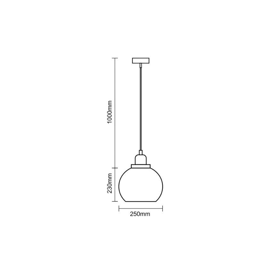 Pendel 1xE27/60W/230V diameter 25 cm