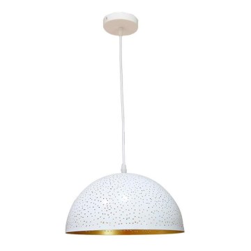 Pendel 1xE27/60W/230V diameter 30 cm hvid