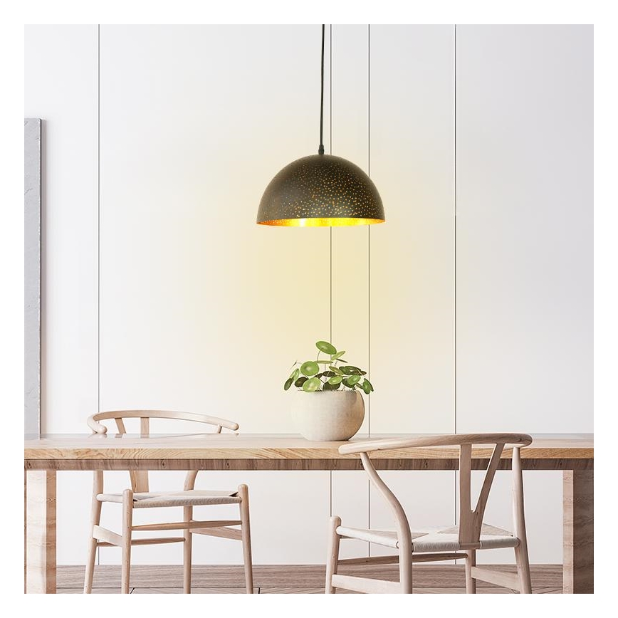 Pendel 1xE27/60W/230V diameter 30 cm sort