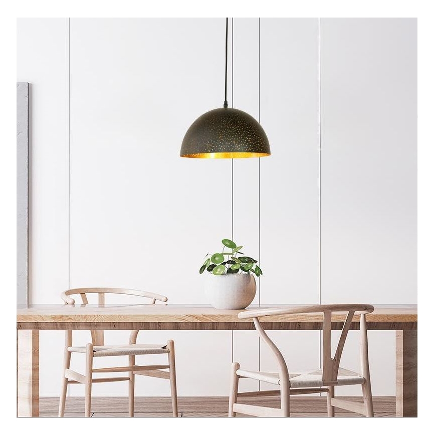 Pendel 1xE27/60W/230V diameter 30 cm sort