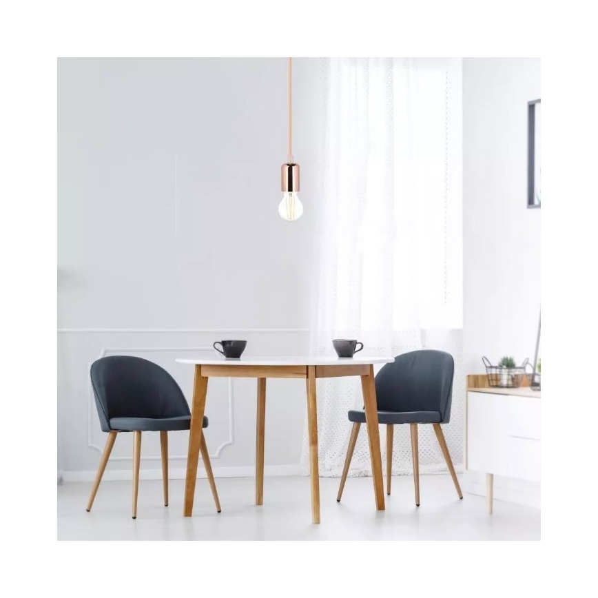 Pendel 1xE27/60W/230V rosenguld
