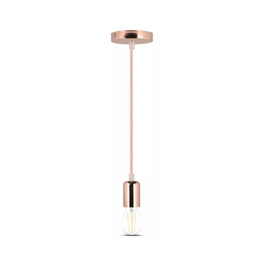 Pendel 1xE27/60W/230V rosenguld