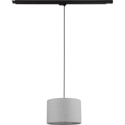 Pendel til skinnesystem 3-faset TRACER 1xE27/15W/230V diameter 30 cm sort/grå
