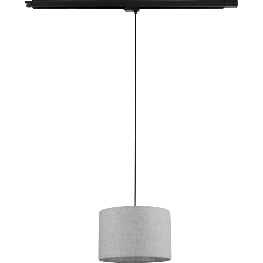 Pendel til skinnesystem 3-faset TRACER 1xE27/15W/230V diameter 30 cm sort/grå