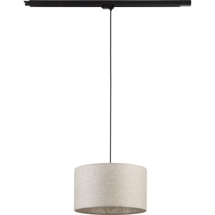 Pendel til skinnesystem 3-faset TRACER 1xE27/15W/230V diameter 38 cm sort/grå