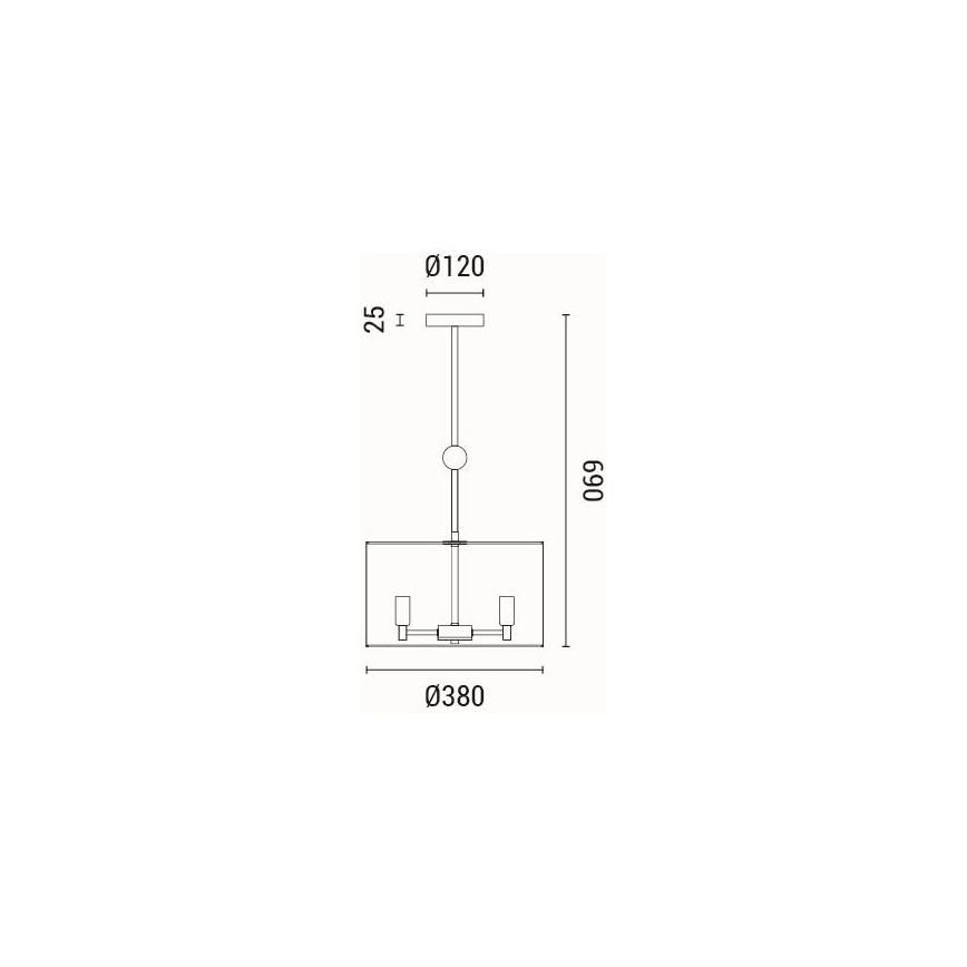 Pendel 3xE14/15W/230V