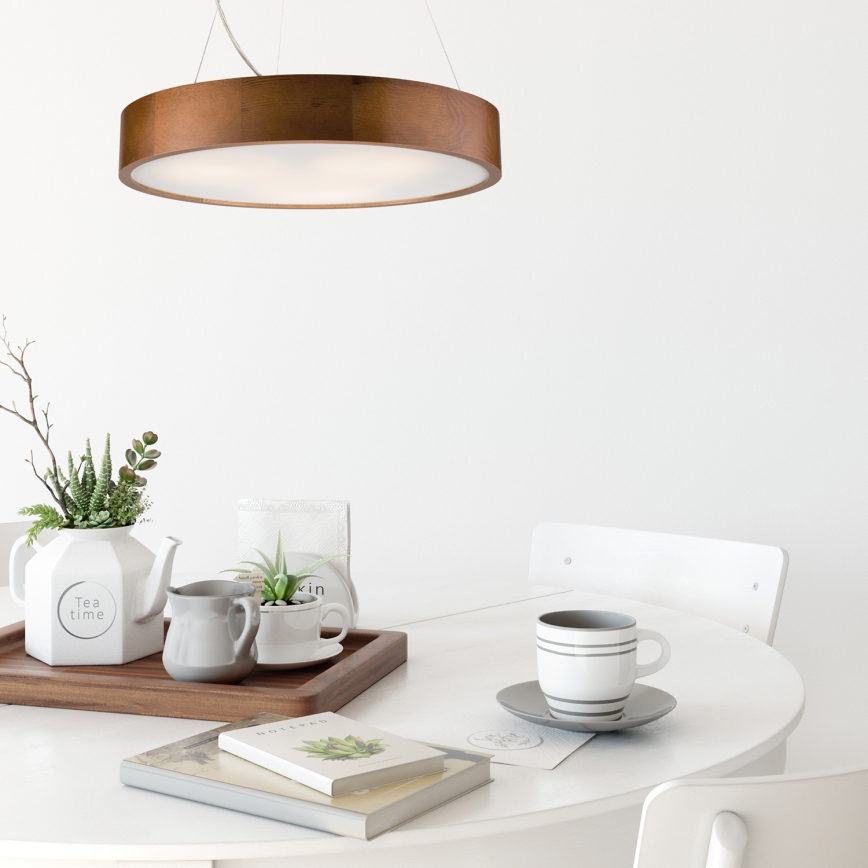 Pendel 3xE27/60W/230V ø 47 cm fyrretræ