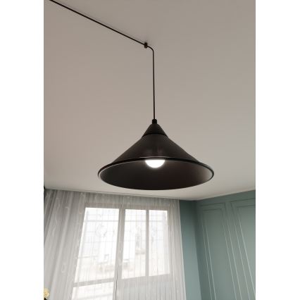 Pendel ABRAMO 1xE27/15W/230V sort
