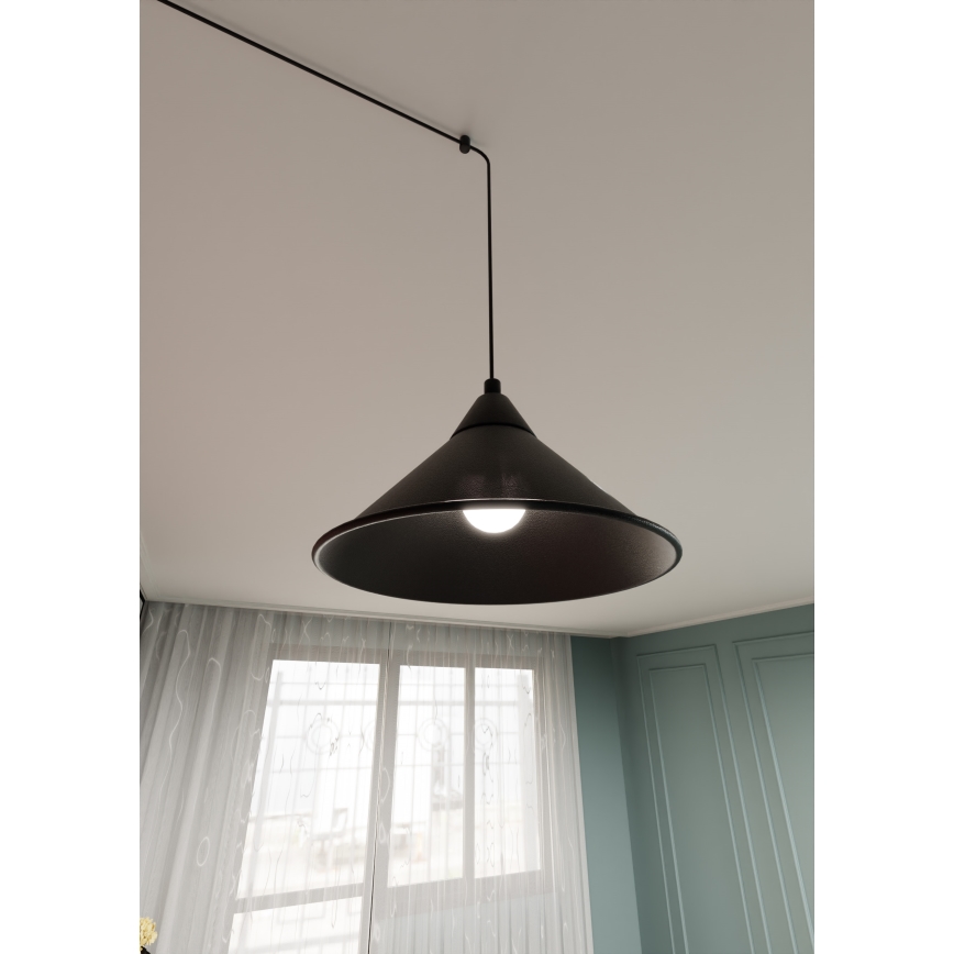 Pendel ABRAMO 1xE27/15W/230V sort