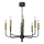 Pendel AKASYA 8xE14/15W/230V sort/guldfarvet