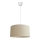 Pendel ALBA 1xE27/15W/230V diam. 40 cm beige