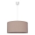 Pendel ALBA 1xE27/15W/230V diam. 40 cm beige