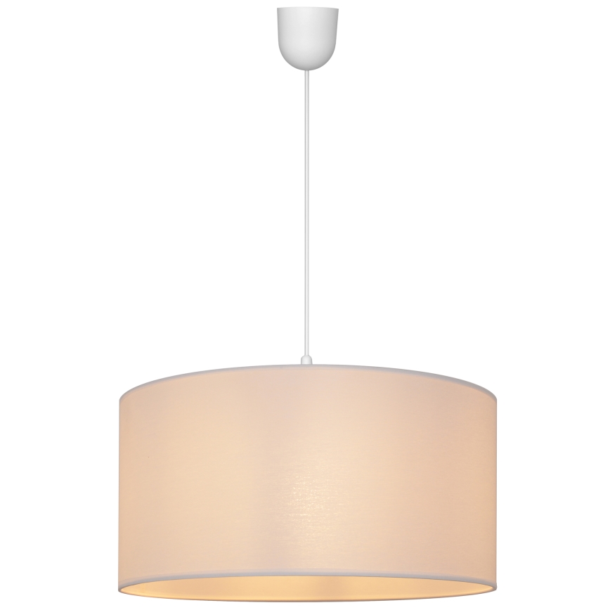 Pendel ALBA 1xE27/15W/230V diam. 40 cm hvid