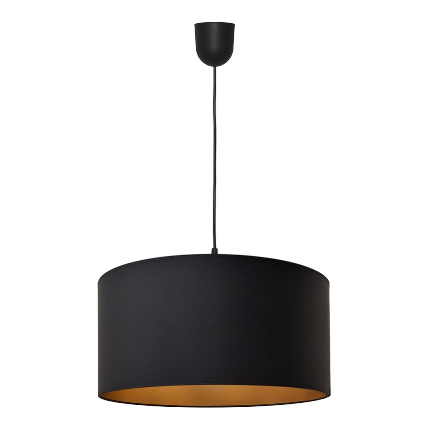 Pendel ALBA 1xE27/15W/230V diam. 40 cm sort/gylden