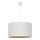 Pendel ALBA 1xE27/15W/230V diam. 45 cm hvid/guldfarvet