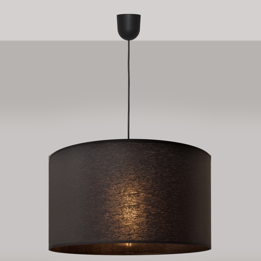 Pendel ALBA 1xE27/15W/230V diam. 45 cm sort