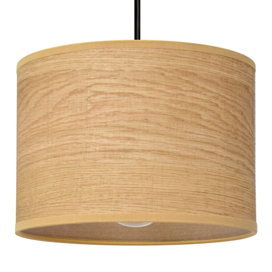 Pendel ALBA 1xE27/15W/230V diameter 20 cm brun/sort