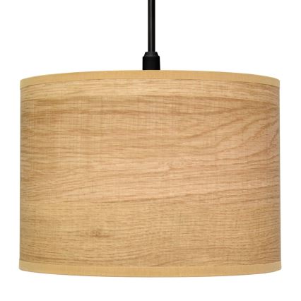Pendel ALBA 1xE27/15W/230V diameter 20 cm brun/sort