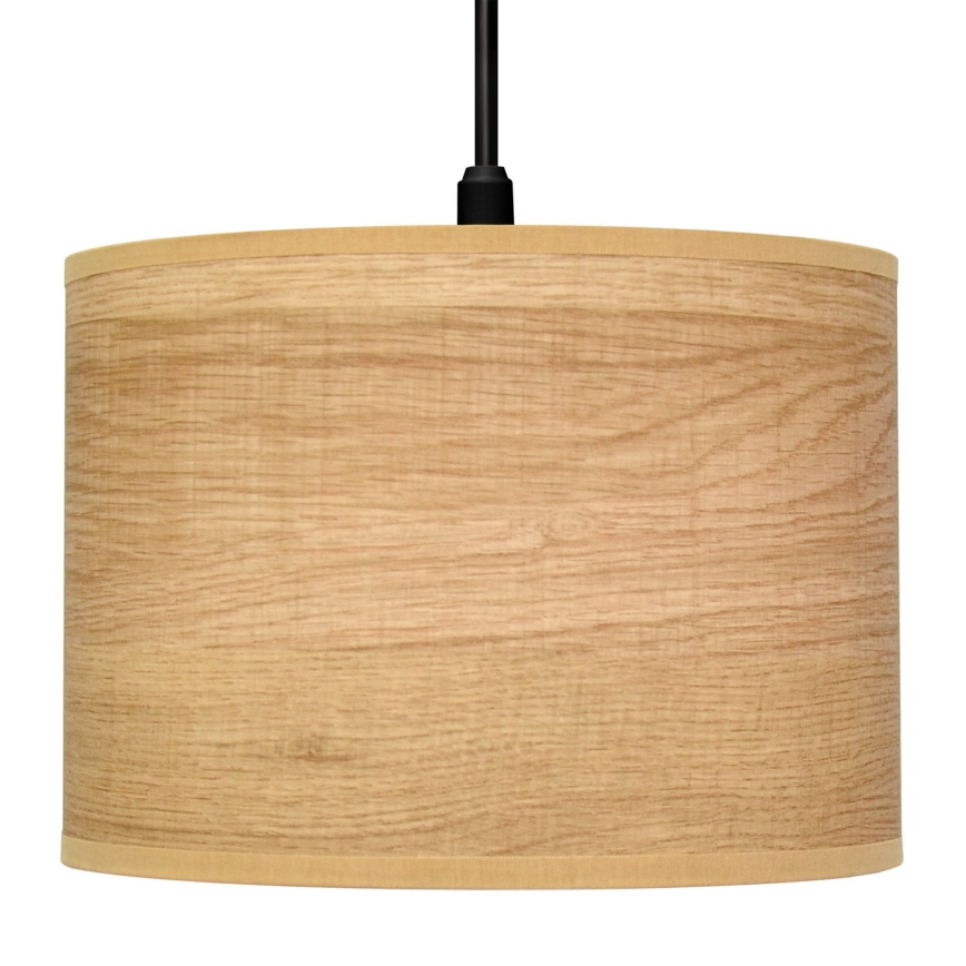 Pendel ALBA 1xE27/15W/230V diameter 20 cm brun/sort