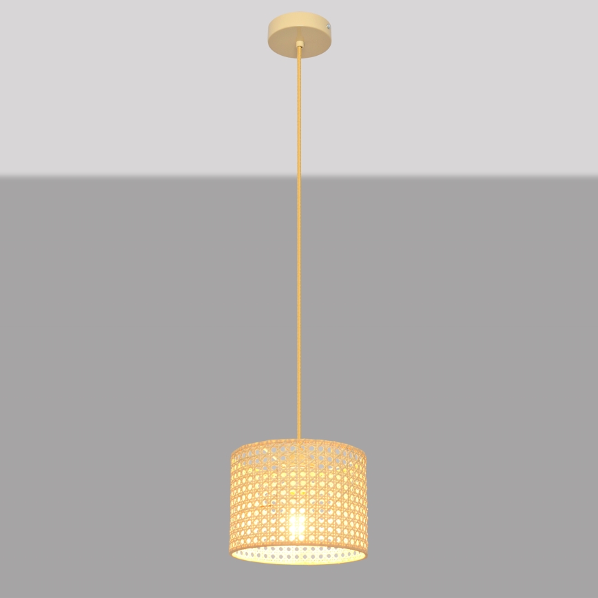 Pendel ALBA 1xE27/15W/230V diameter 20 cm Rattan