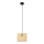 Pendel ALBA 1xE27/15W/230V diameter 20 cm Rattan/sort