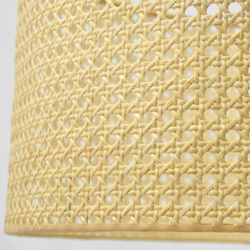 Pendel ALBA 1xE27/15W/230V diameter 20 cm Rattan/sort
