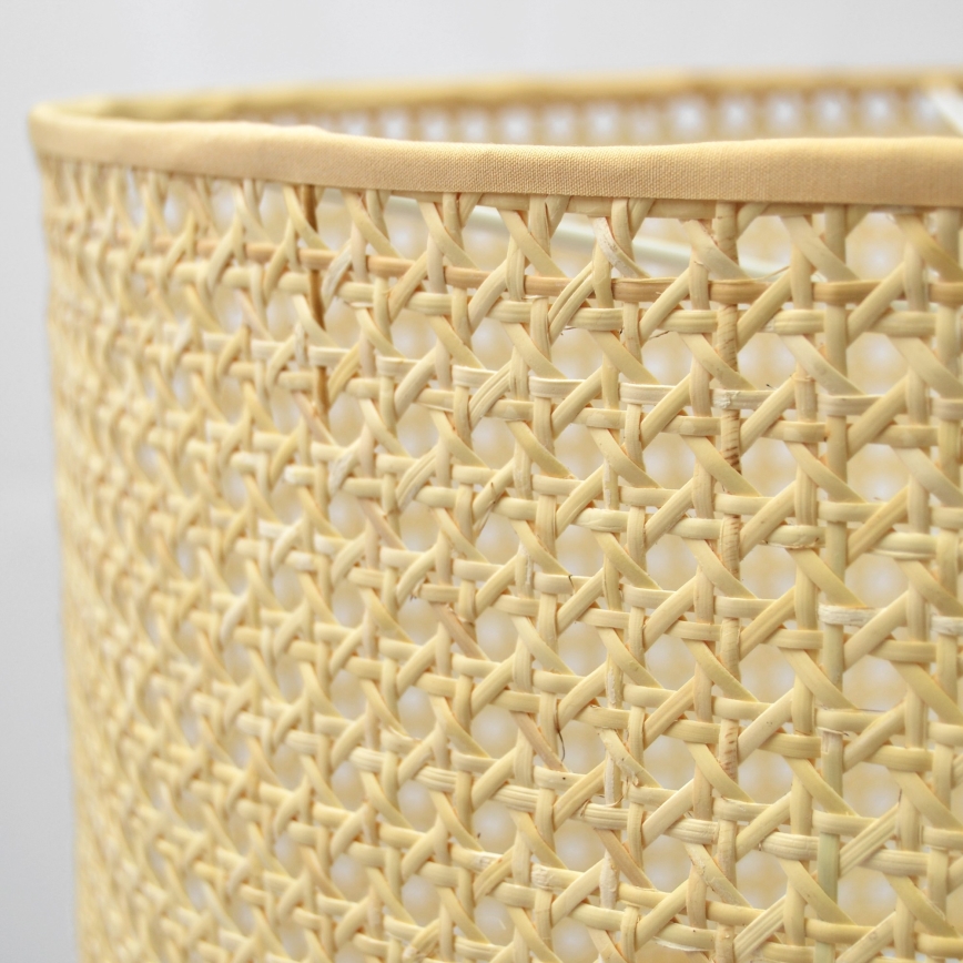 Pendel ALBA 1xE27/15W/230V diameter 20 cm Rattan/sort