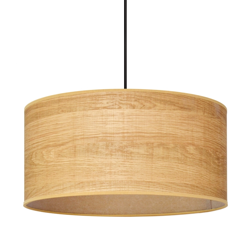 Pendel ALBA 1xE27/15W/230V diameter 40 cm brun/sort