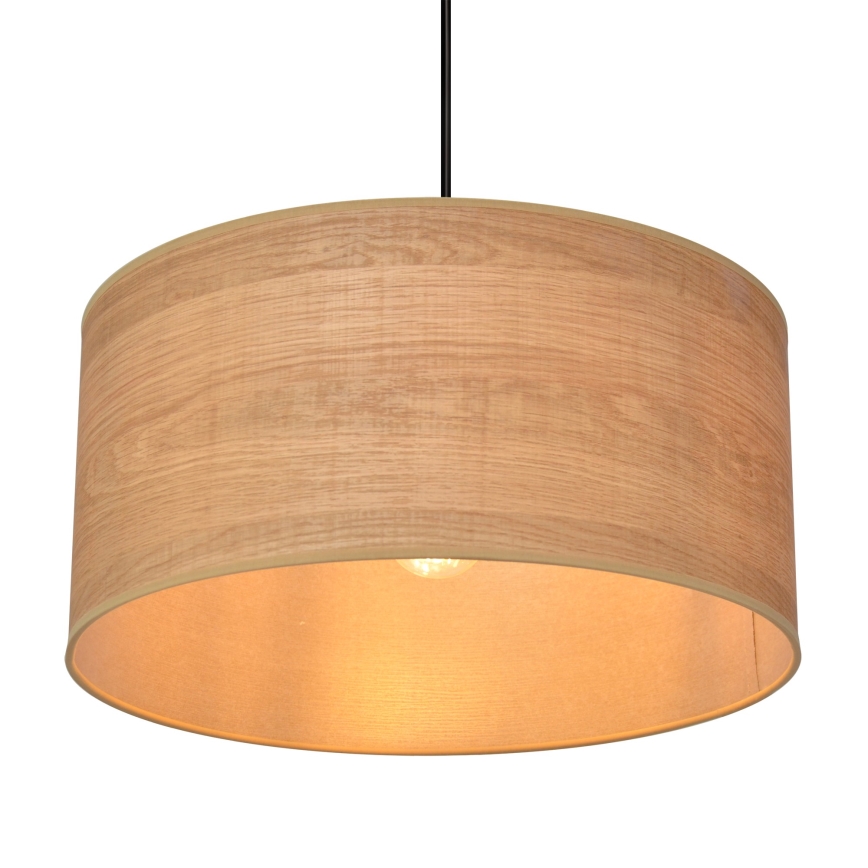 Pendel ALBA 1xE27/15W/230V diameter 40 cm brun/sort