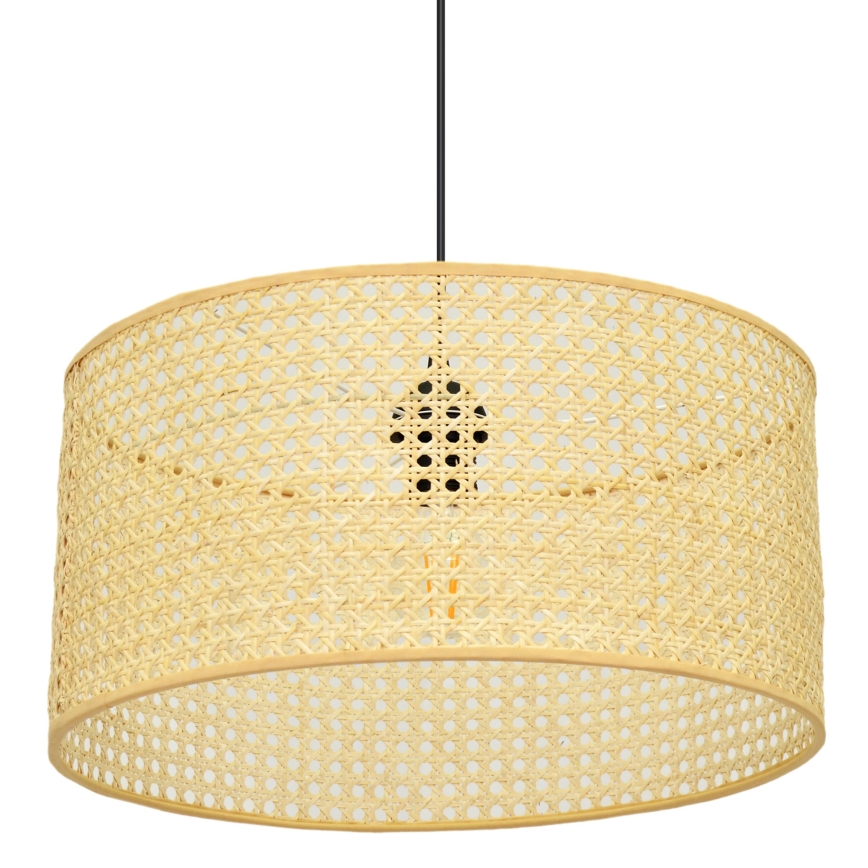 Pendel ALBA 1xE27/15W/230V diameter 40 cm Rattan/sort