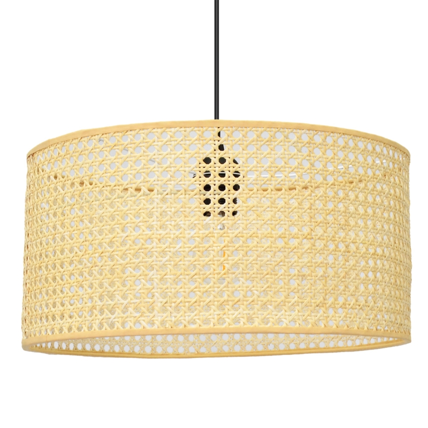 Pendel ALBA 1xE27/15W/230V diameter 40 cm Rattan/sort