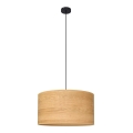 Pendel ALBA 1xE27/15W/230V diameter 45 cm brun/sort