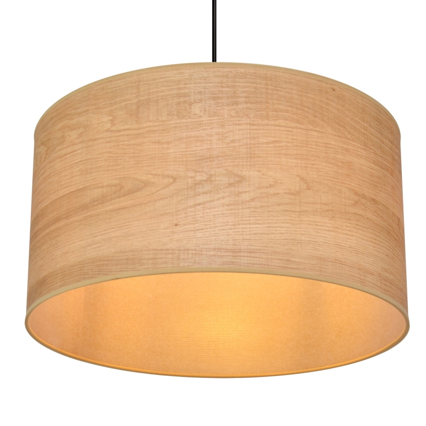 Pendel ALBA 1xE27/15W/230V diameter 45 cm brun/sort