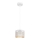 Pendel ALDO 1xE27/60W/230V diameter 15 cm hvid