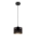 Pendel ALDO 1xE27/60W/230V diameter 15 cm sort