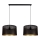 Pendel ALDO 2xE27/60W/230V sort