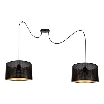 Pendel ALDO 2xE27/60W/230V sort