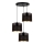 Pendel ALDO 3xE27/60W/230V diameter 45 cm sort