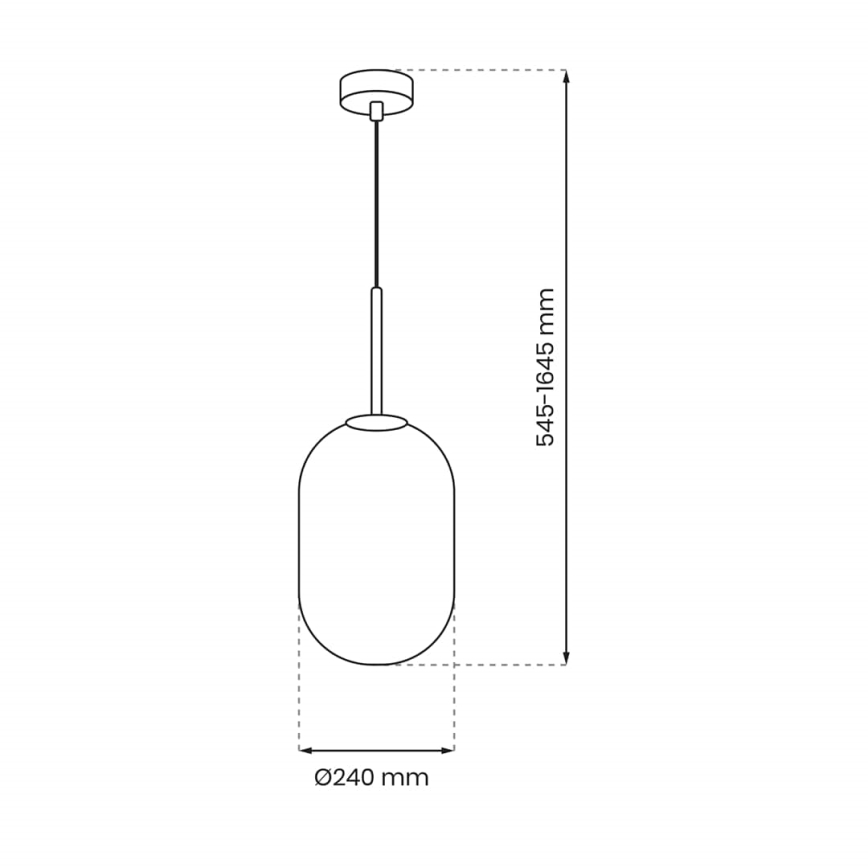 Pendel ALIAS 1xE14/40W/230V diameter 24 cm guldfarvet