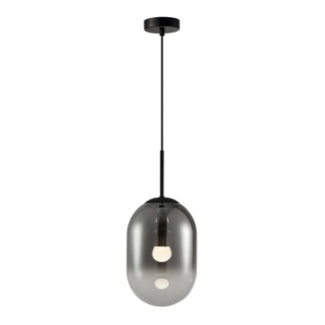 Pendel ALIAS 1xE14/40W/230V diameter 24 cm sort/grå