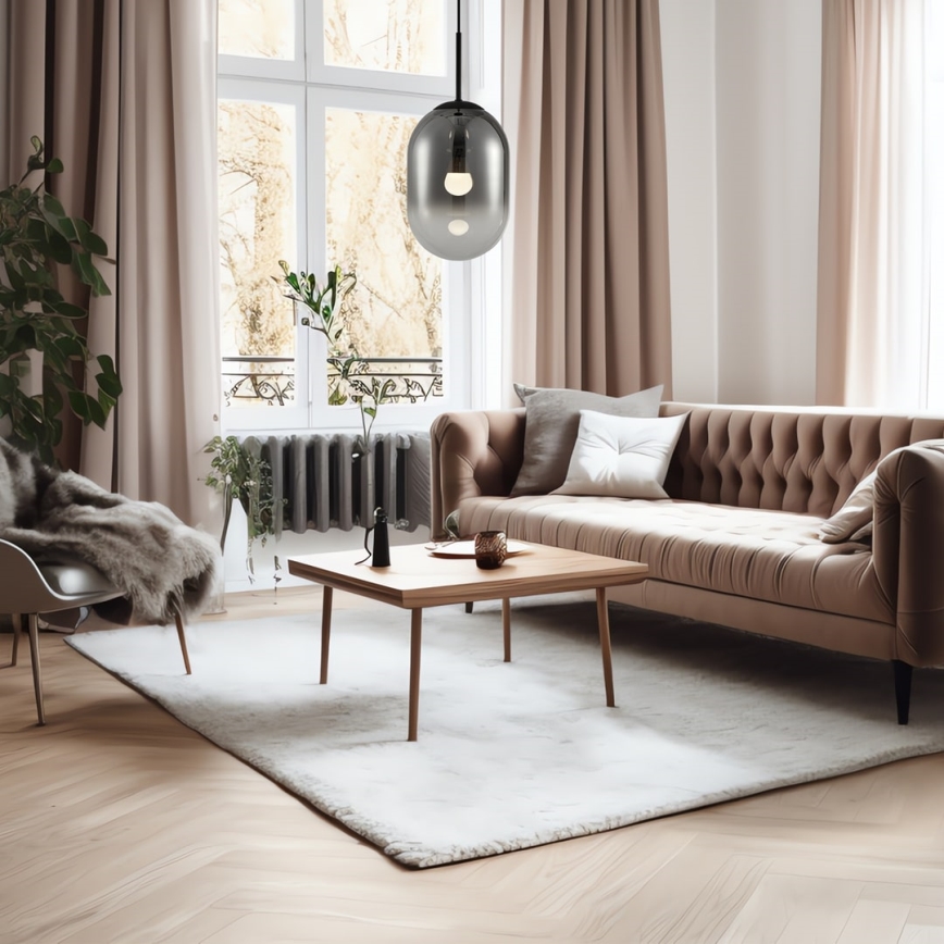 Pendel ALIAS 1xE14/40W/230V diameter 24 cm sort/grå