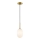 Pendel ALIAS 1xG9/8W/230V diameter 12 cm guldfarvet