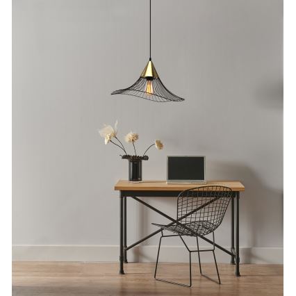 Pendel ALURA 1xE27/60W/230V diameter 50 cm sort