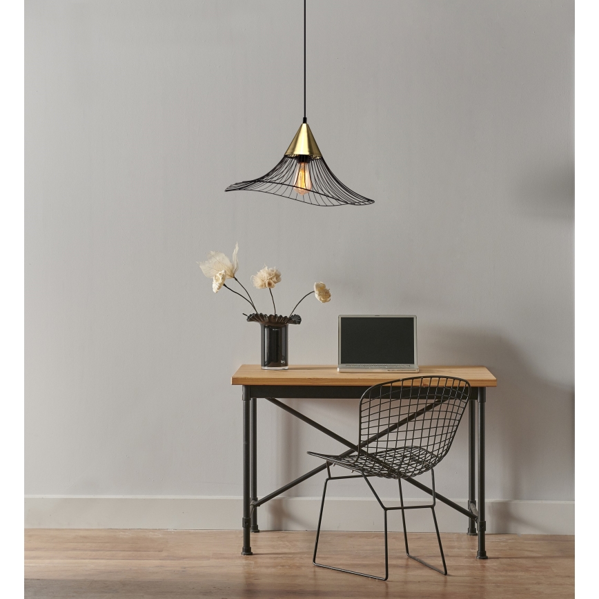 Pendel ALURA 1xE27/60W/230V diameter 50 cm sort