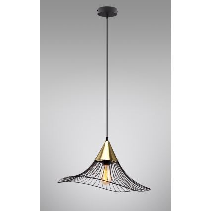 Pendel ALURA 1xE27/60W/230V diameter 50 cm sort