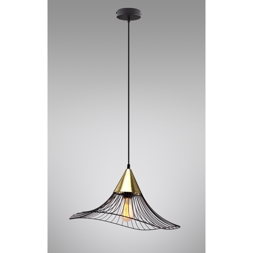 Pendel ALURA 1xE27/60W/230V diameter 50 cm sort