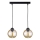 Pendel AMBRE BLACK 2xE27/60W/230V